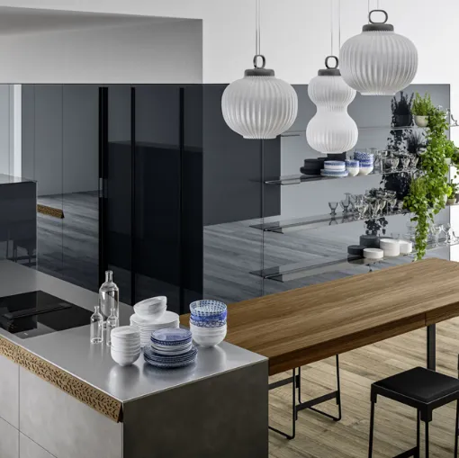 kitchen genius loci valcucine with equipped backrest