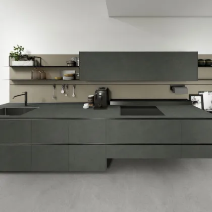 Valcucine recycled kitchen in touch laminate