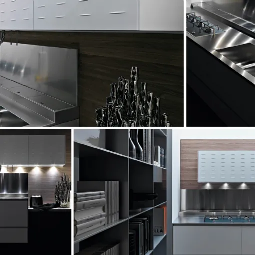 recyclantica aluminum kitchen valcucine