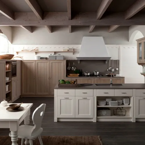 wood shingle kitchen