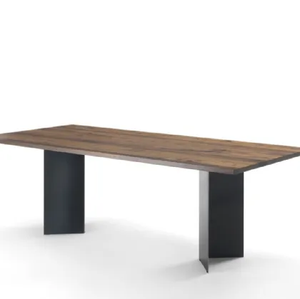 Riva 1920 table in wood and iron