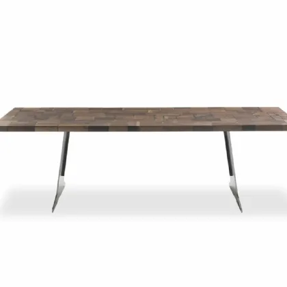 Riva 1920 table in wood and iron