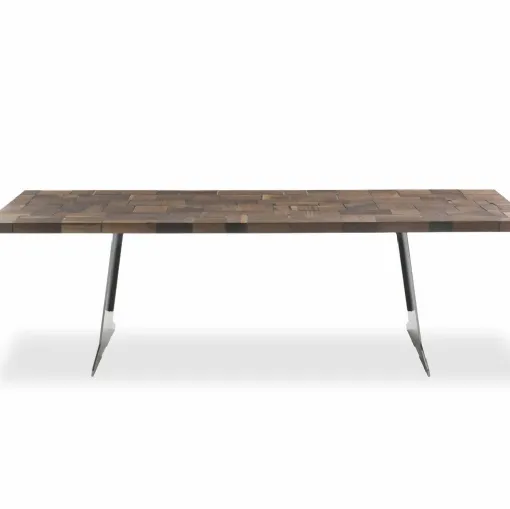 Riva 1920 table in wood and iron
