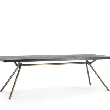 Riva 1920 table in wood and iron