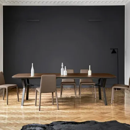 iron design wood table