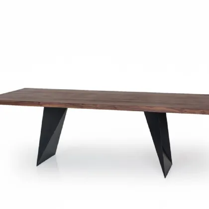Riva 1920 table in wood and iron