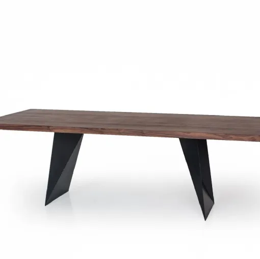 Riva 1920 table in wood and iron