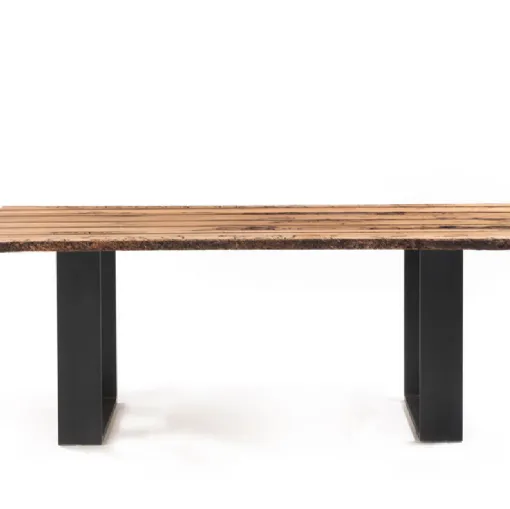 Riva 1920 table in wood and iron
