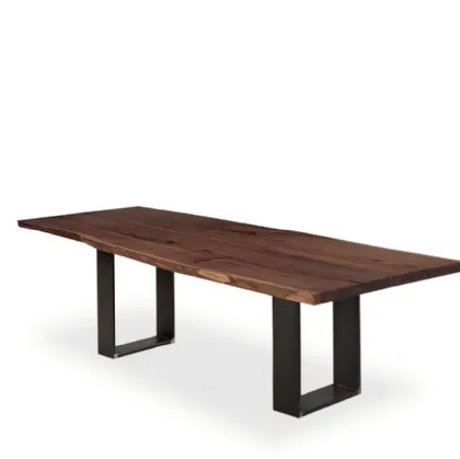 Riva 1920 table in wood and iron