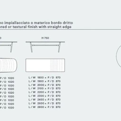 OBI TAVOLO TECHNICAL SHEET