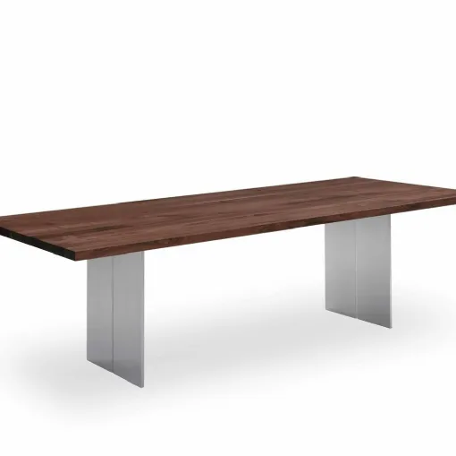 Riva 1920 wooden and aluminum table