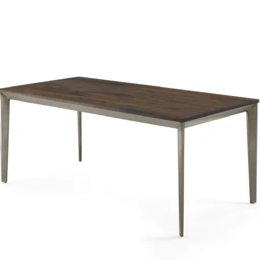 Riva 1920 table in wood and iron