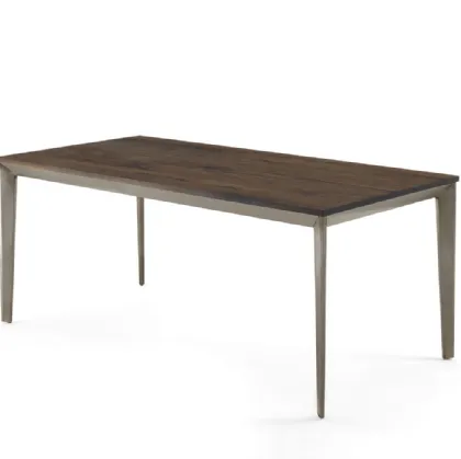 Riva 1920 table in wood and iron