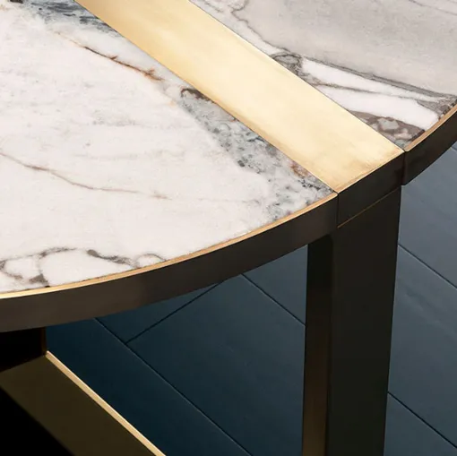 baxter selene marble and lacquered table
