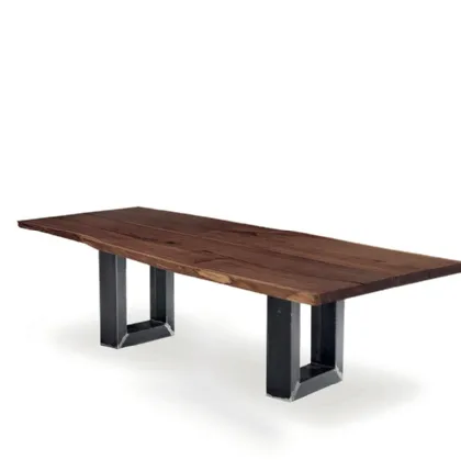 Riva 1920 table in wood and iron