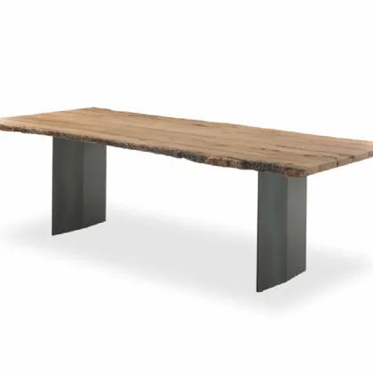 Riva 1920 table in wood and iron