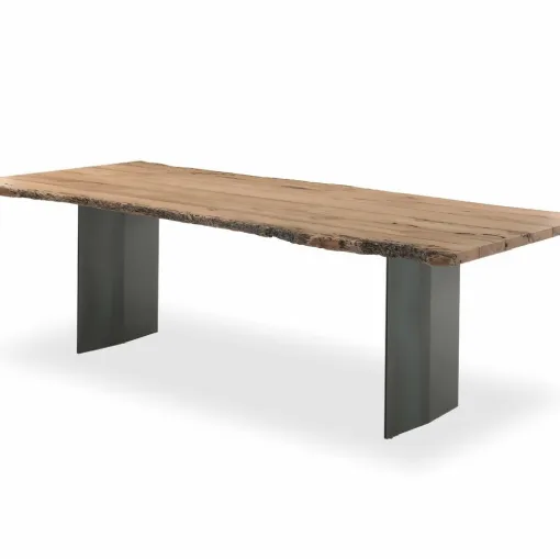 Riva 1920 table in wood and iron