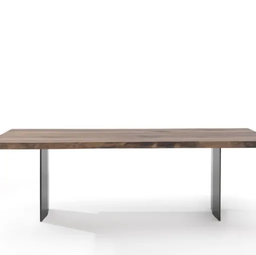 Riva 1920 table in wood and iron