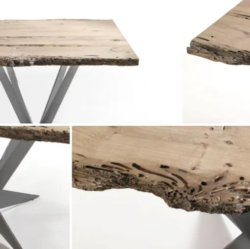 Table in wood and metal