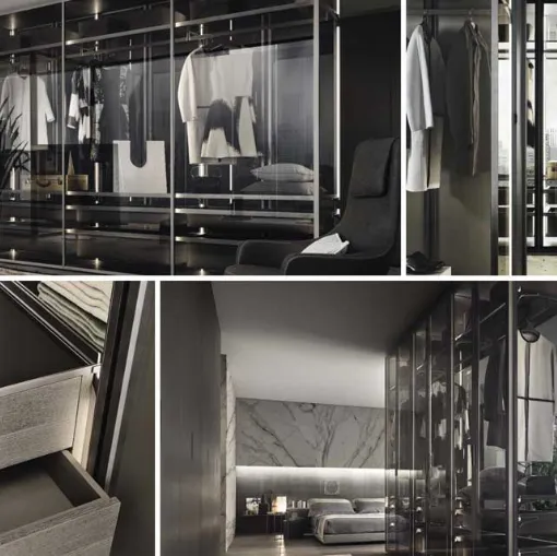 rimadesio modular walk-in wardrobe