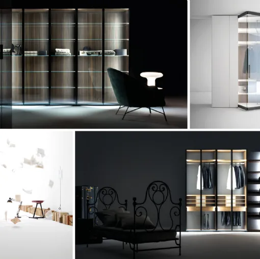 caccaro walk-in closet night